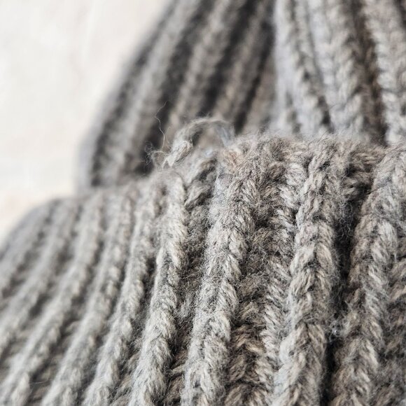 TopShop Pom‎ Pom Gray Winter Hat Beanie - Picture 7 of 11